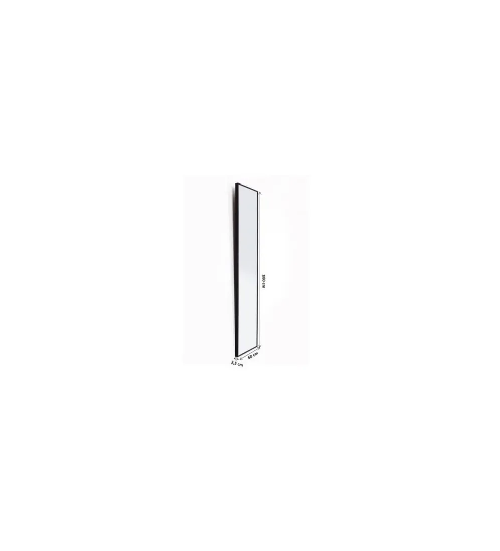 Lustro BELLA 60 x 180 cm czarne