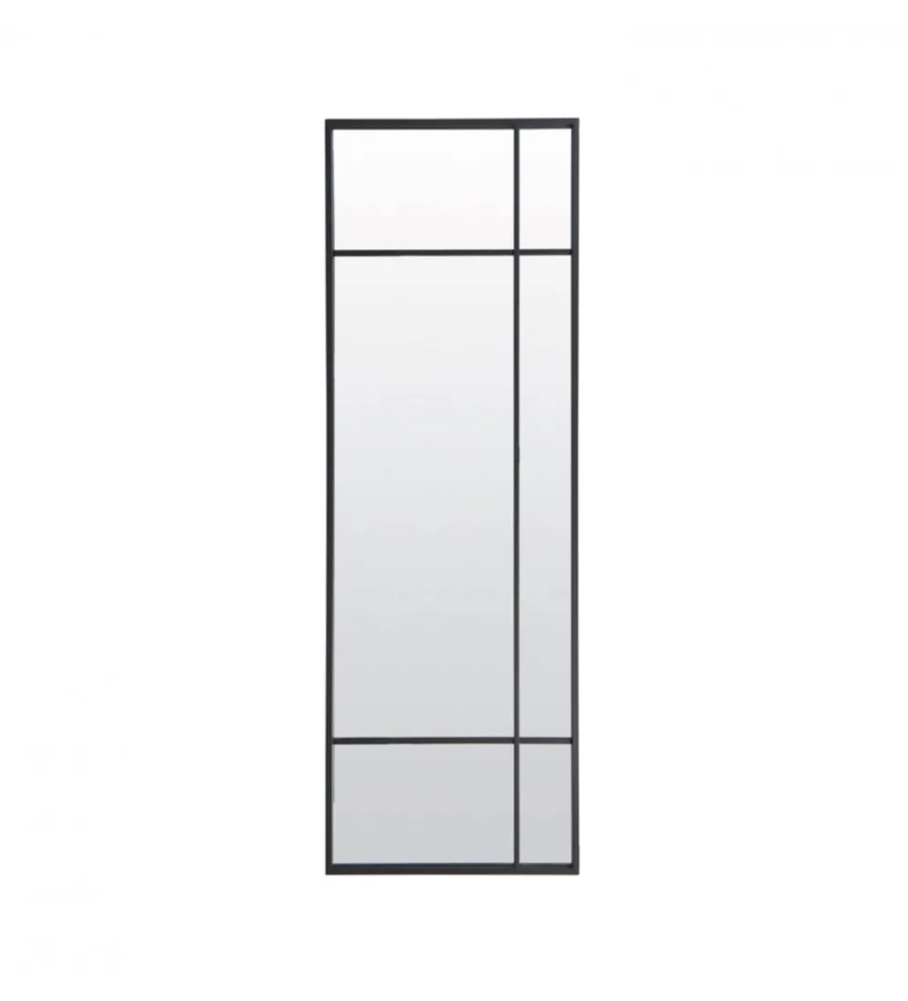 Lustro wiszące RINCON 150 cm czarny matt