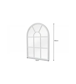 Lustro wiszące WINDOW Castillo 70 cm białe