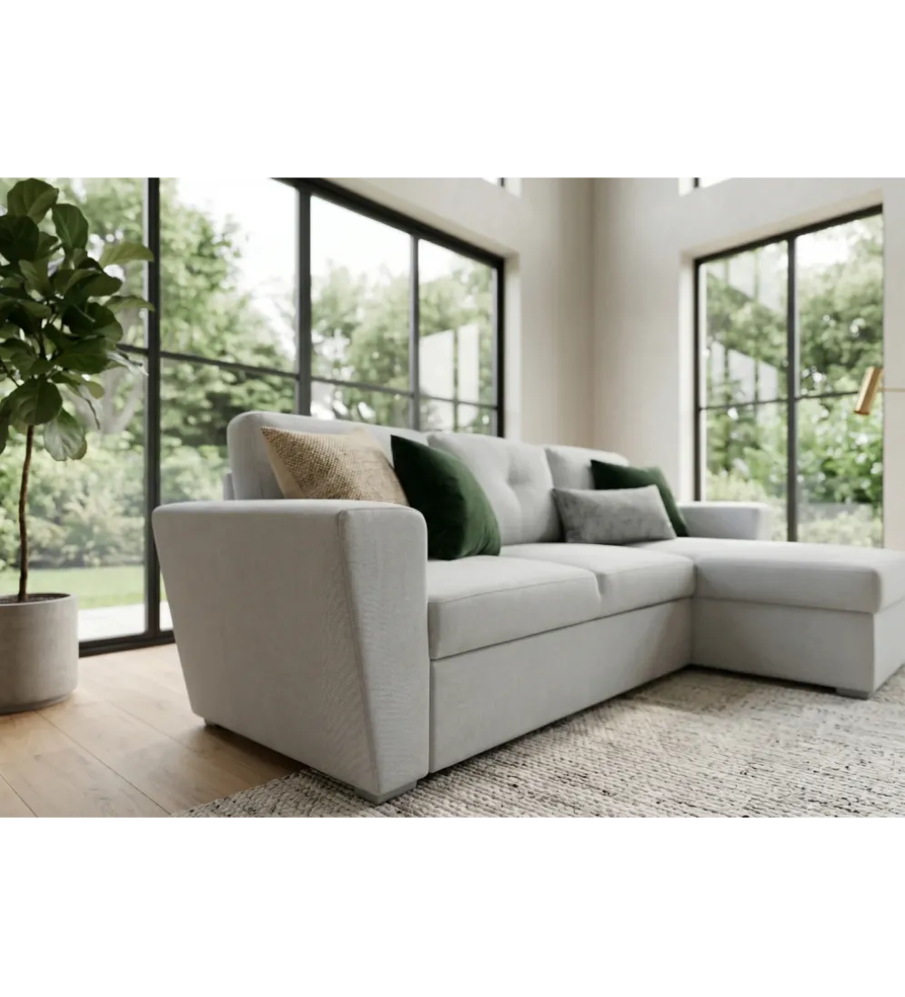 Narożnik APARTMENT 245 cm z funkcją spania beżowy