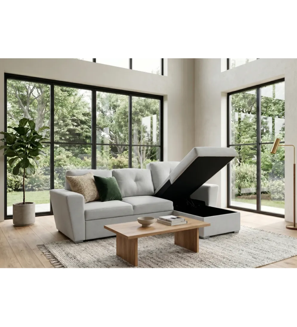 Narożnik APARTMENT 245 cm z funkcją spania beżowy