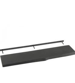 Półka GERARD 115 cm drewno mango czarna