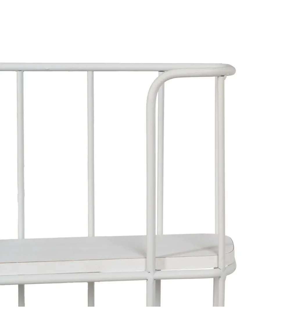 Półka z haczykami ANOER 66 cm biała
