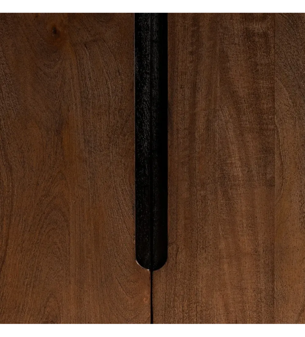 Regał KILIAN 195 cm drewno mango brązowa