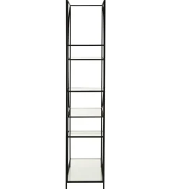 Regał metalowy Circle 180 cm czarny