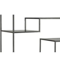 Regał WOLFRAM 185 cm metalowy czarny