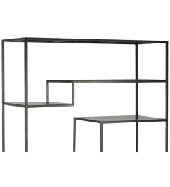 Regał WOLFRAM 185 cm metalowy czarny