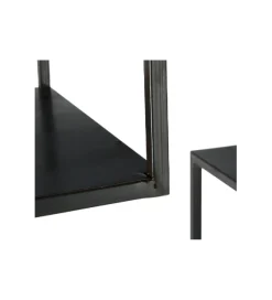 Regał WOLFRAM 185 cm metalowy czarny