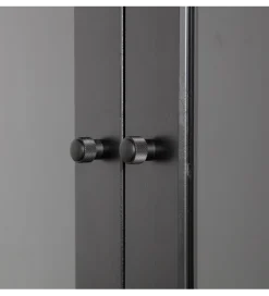 Regał XAM 155 cm drewno sosny czarny