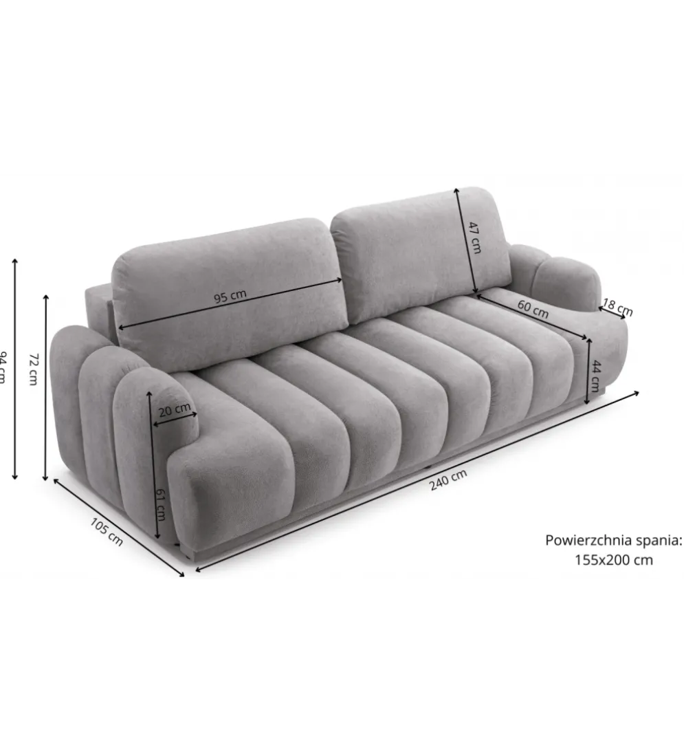 Sofa CAMBIALLE 240 cm