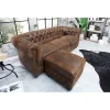 Sofa Chesterfield 205 cm antyczny brąz