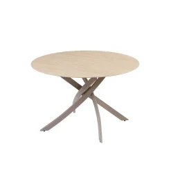 Stół ALPINE 120 cm ceramika w optyce trawertynu