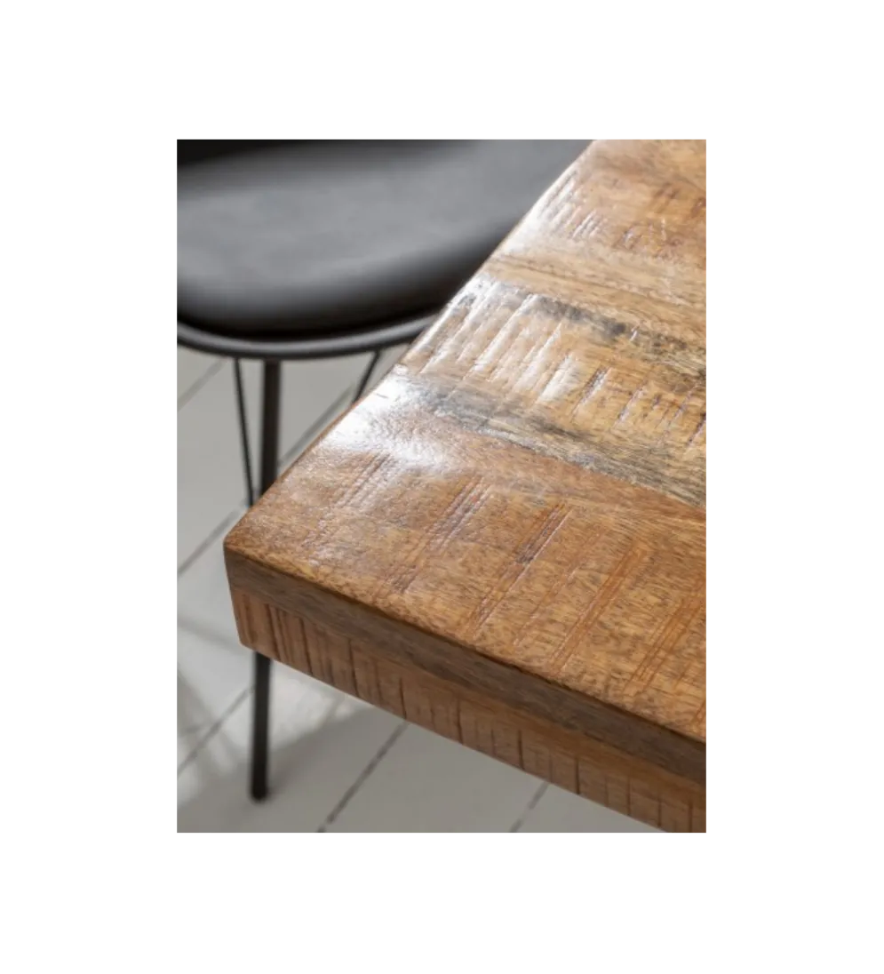Stół Iron Craft X II 240 cm drewno Mango