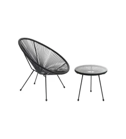 Stolik kawowy boczny ACAPULCO MONO 50 cm czarny