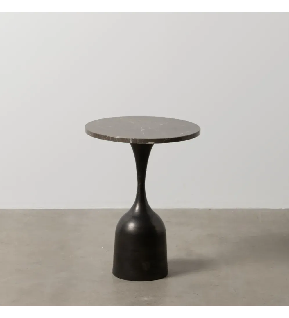 Stolik kawowy boczny KOREMA 53 cm czarny