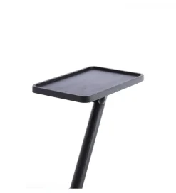 Stolik kawowy boczny QIANO 63 cm drewno mango czarny mat