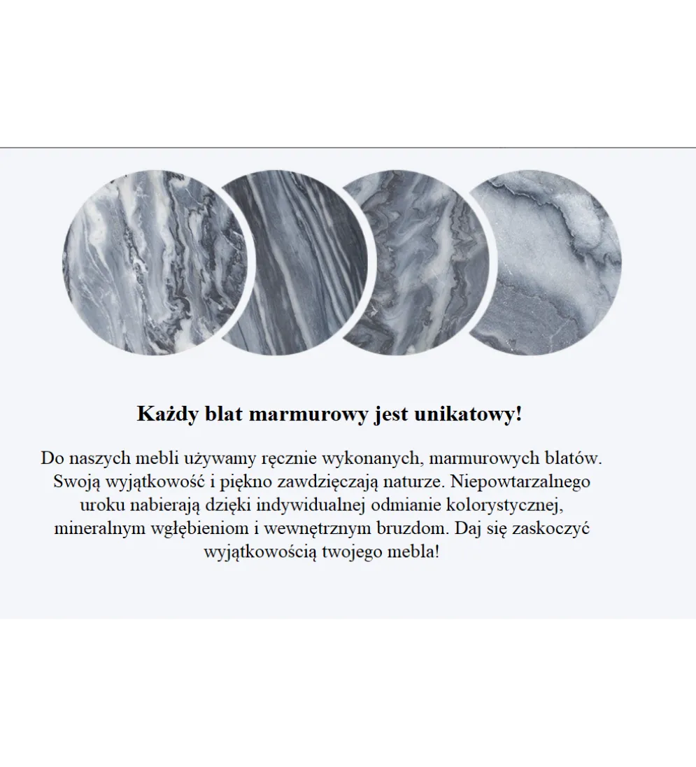 Stolik kawowy Nobil Elements set 2 marmur szary