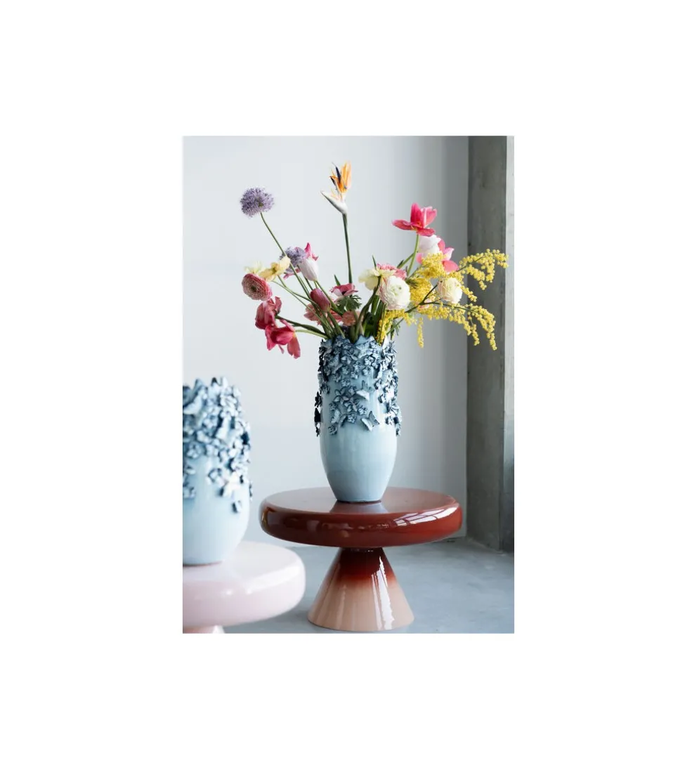 Stolik kawowy RICI 60 cm gradient czerwony