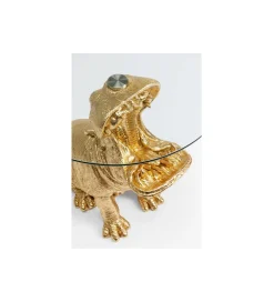 Stolik kawowy SITTING HIPPO 48 cm złoty