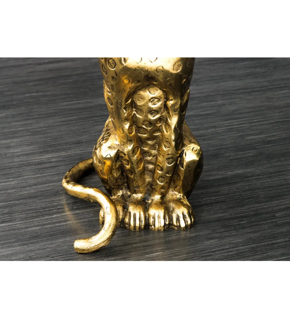 Stolik kawowy WILDLIFE PANTHER 60 cm antyczne złoto