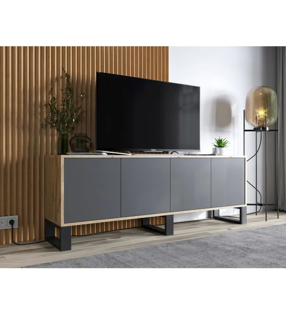 Stolik pod Tv Apollo B III 150 cm antracytowy