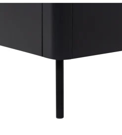 Stolik pod TV GUNNAR 154 cm drewno sosny czarny mat