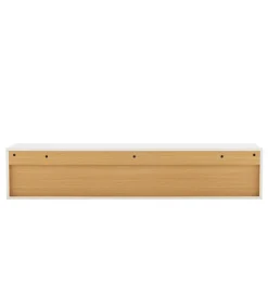 Stolik pod TV LOFT wiszący 150 cm biało naturalny
