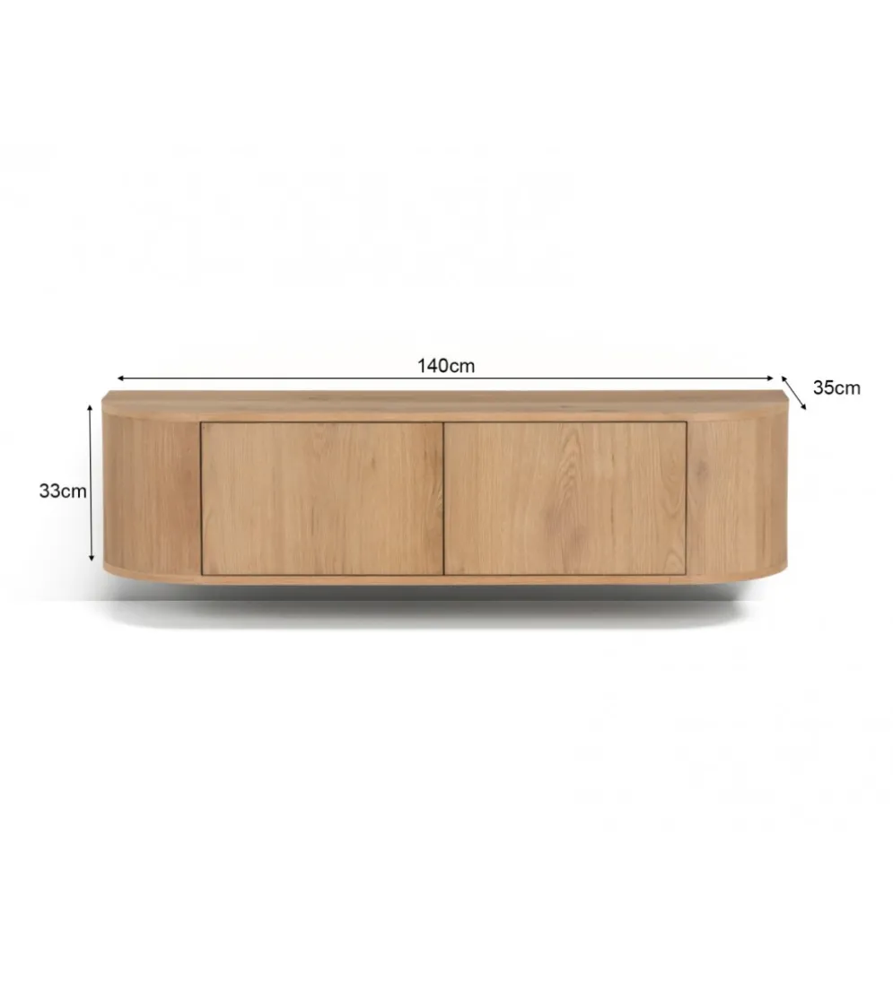 Stolik pod TV NOVERO ZWEVEND 140 cm naturalny