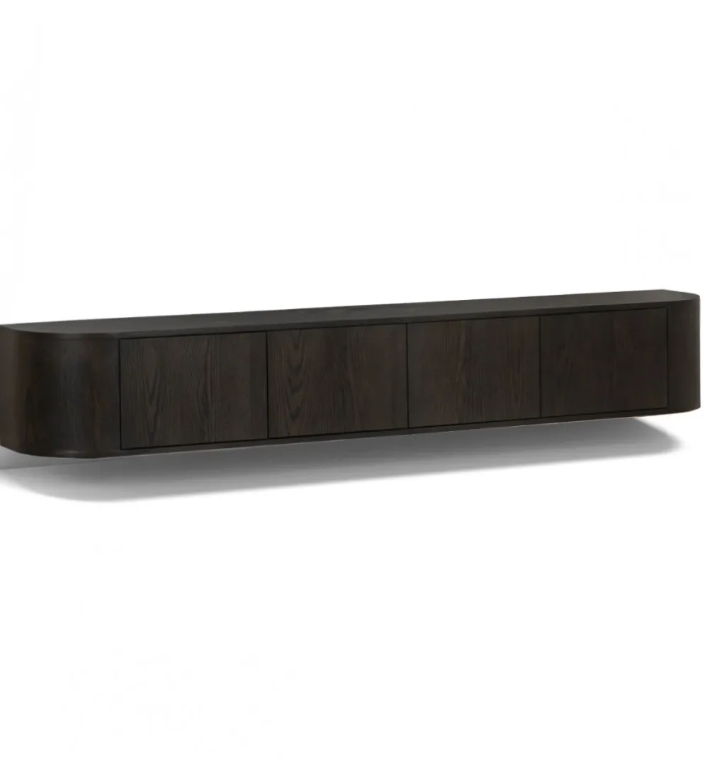 Stolik pod TV NOVERO ZWEVEND 220 cm czarny
