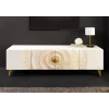 Stolik pod TV SWEET GOLDEN SUNSET 180 cm drewno mango biała