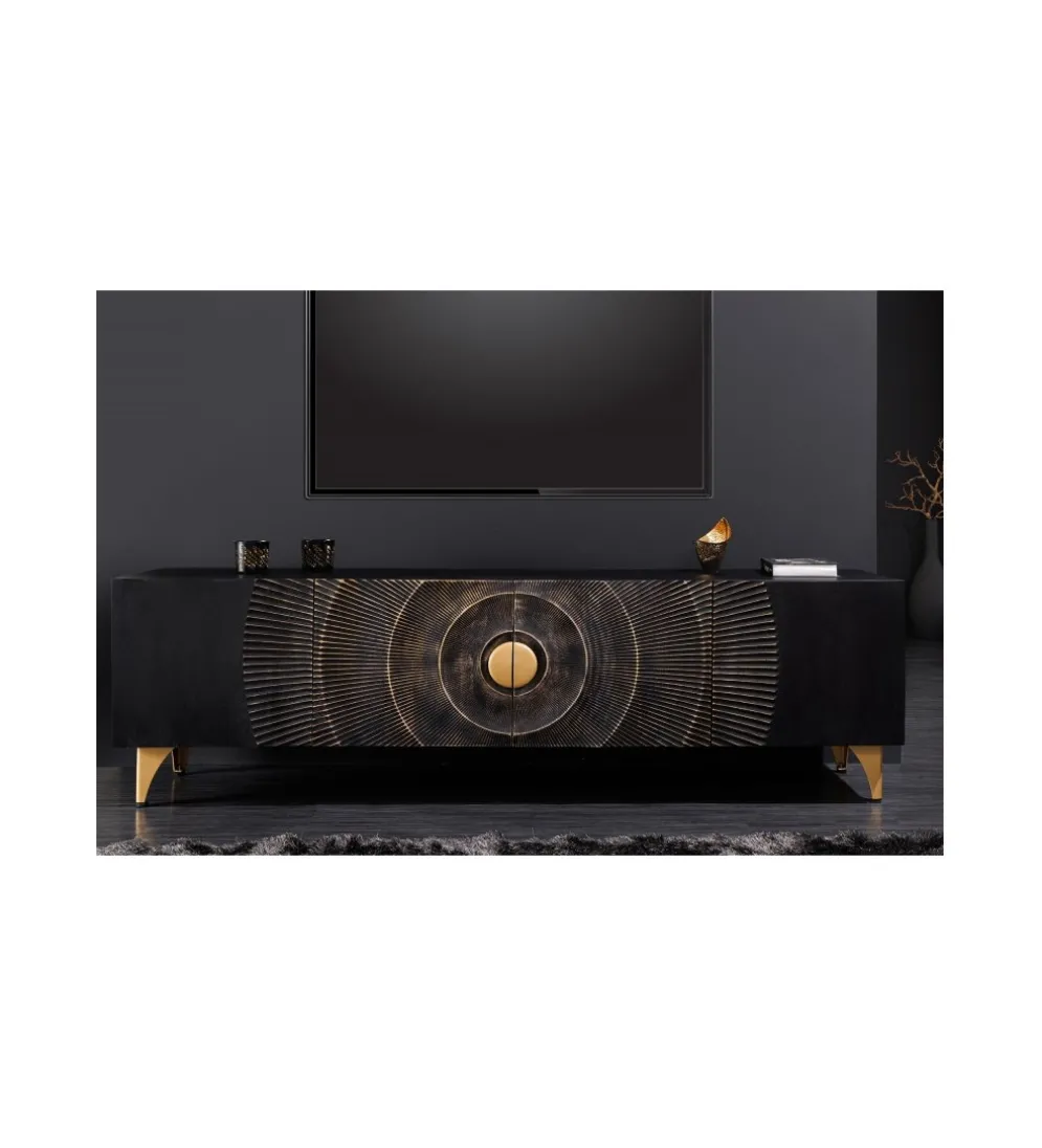 Stolik pod TV SWEET GOLDEN SUNSET 180 cm drewno mango