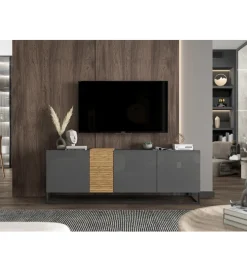 Stolik pod TV VANTA 160 cm antracytowy
