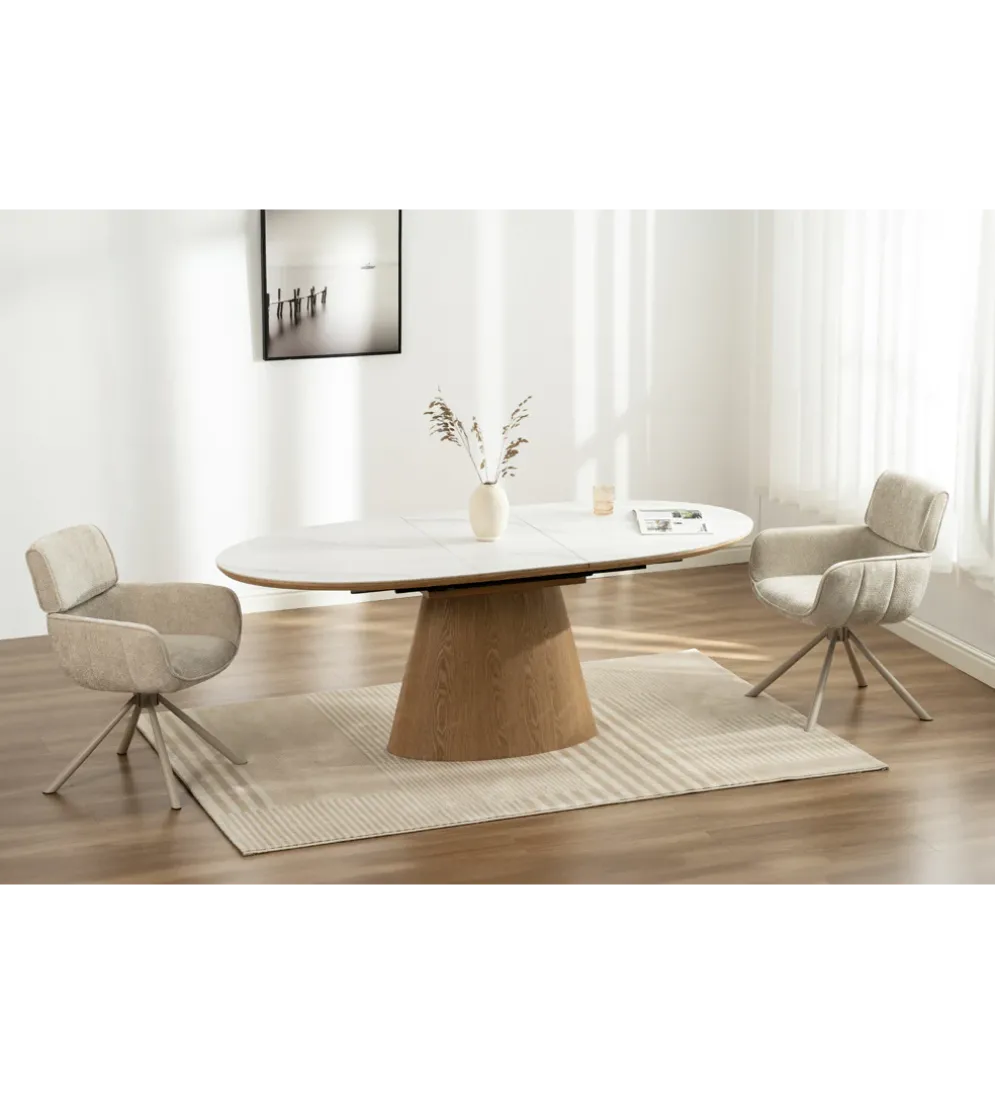 Stół rozkładany UNIQUE od 160 do 200 cm ceramiczny blat