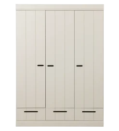 Szafa DRAWER 195 x 140 cm drewno sosna dust