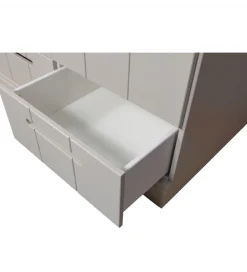 Szafa DRAWER 195 x 94 cm drewno sosna dust