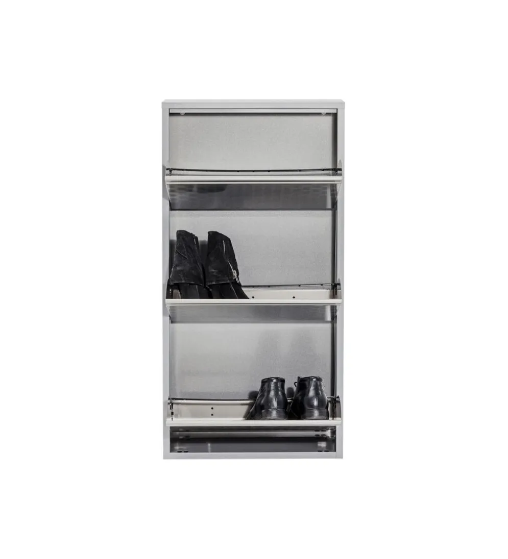 Szafka na buty CARUSO 103 cm srebrna