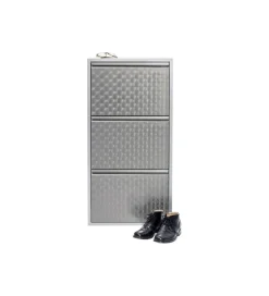 Szafka na buty CARUSO 103 cm srebrna