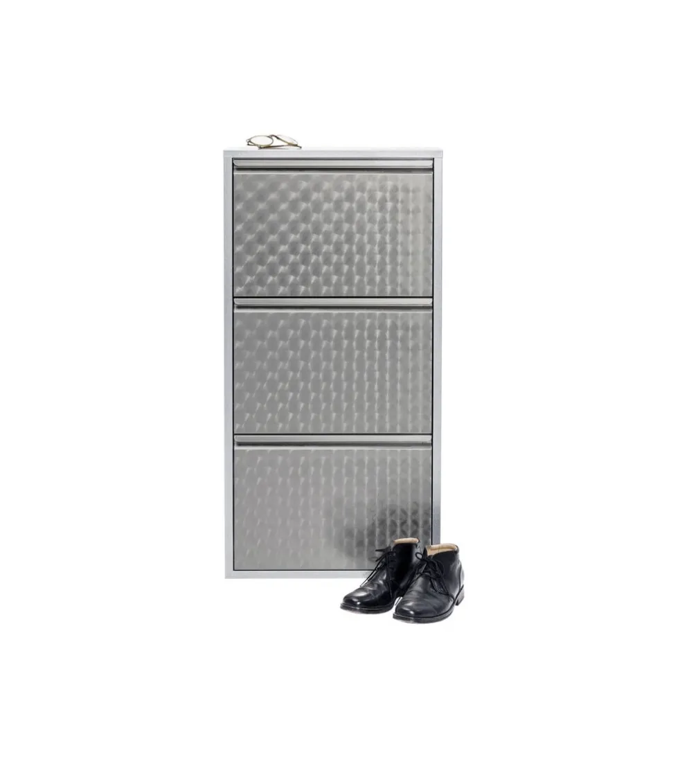 Szafka na buty CARUSO 103 cm srebrna
