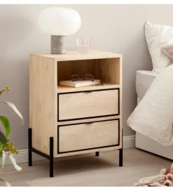 Szafka nocna NIKI 43 cm drewno mango