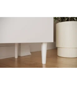 Szafka RTV DULLUM 200 cm biały