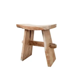 Taboret Zen 40 cm z naturalnego drewna