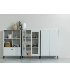 Witryna XAM 155 cm zimno szary