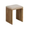 Zestaw 2 ławek BELLAMONTE 50 cm 41 cm drewno teak