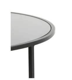 Zestaw 2 stolików kawowych DUARTE 65 cm 75 cm czarne