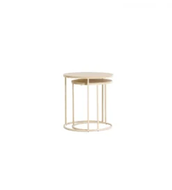Zestaw 2 stolików kawowych SADAR 50 cm 52 cm